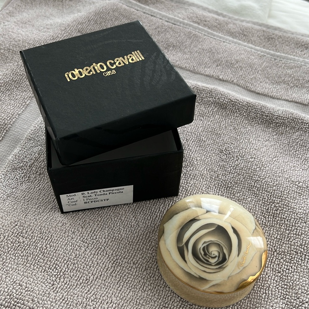 Roberto Cavalli Limoges Porcelain Trinket Box